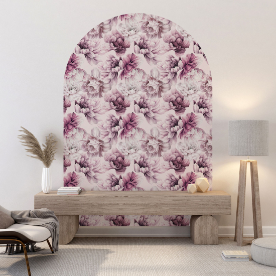 Arch Wall Sticker - Floral pattern