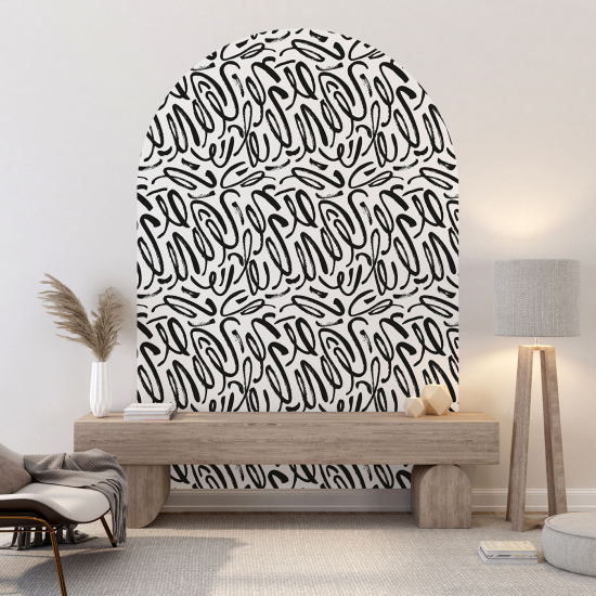 Arch Wall Sticker - Graphic pattern