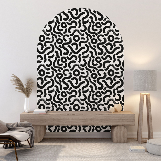 Arch Wall Sticker - Graphic pattern