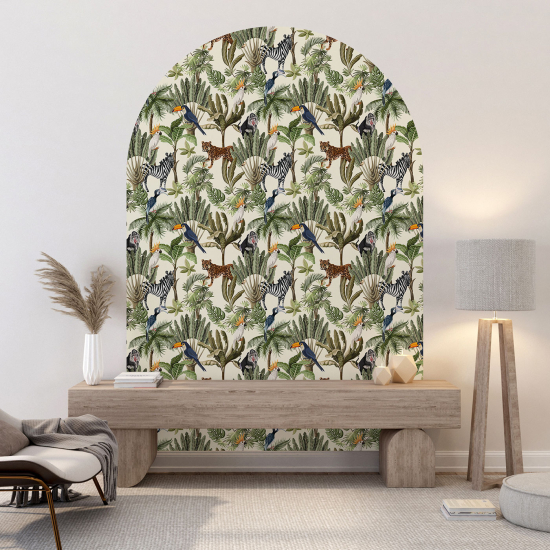 Arch Wall Sticker - Jungle Animals