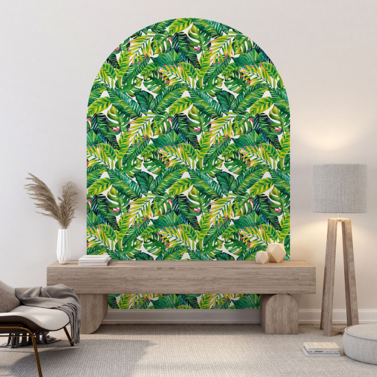 Arch Wall Sticker - Tropical pattern