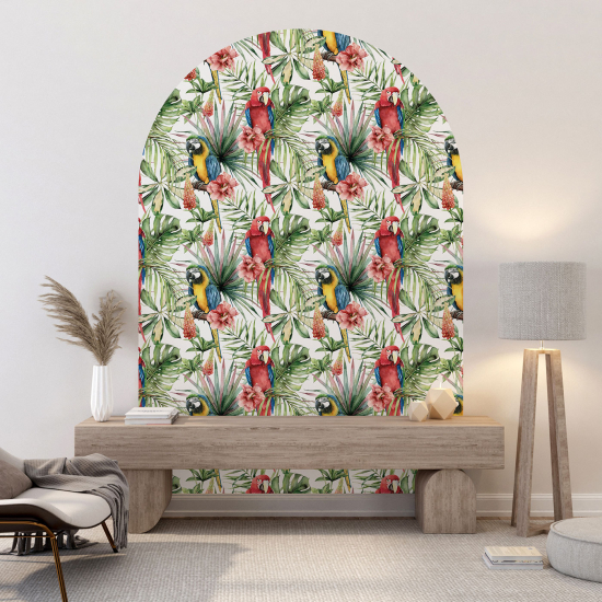 Arch Wall Sticker - Tropical pattern