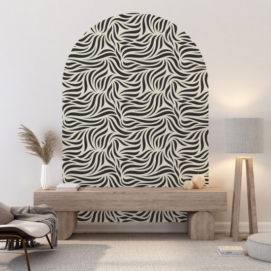 Arch Wall Sticker - Zebra Pattern