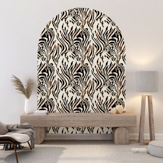 Arch Wall Sticker - Zebra Pattern