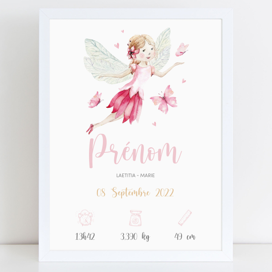 Baby birth poster - Fairy