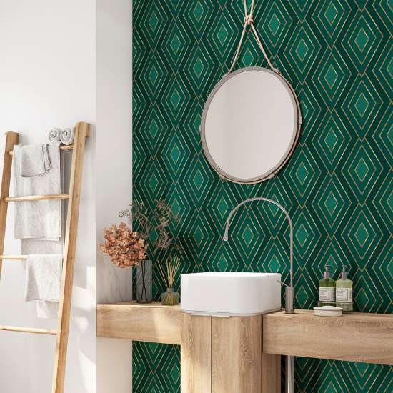 Bathroom Self Adhesive - Elegant pattern