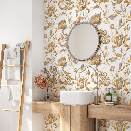 Bathroom Self Adhesive - Flowers