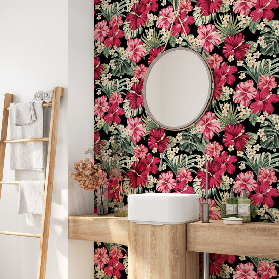 Bathroom Self Adhesive - Flowers