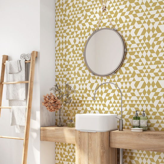 Bathroom Self Adhesive - Geometric pattern