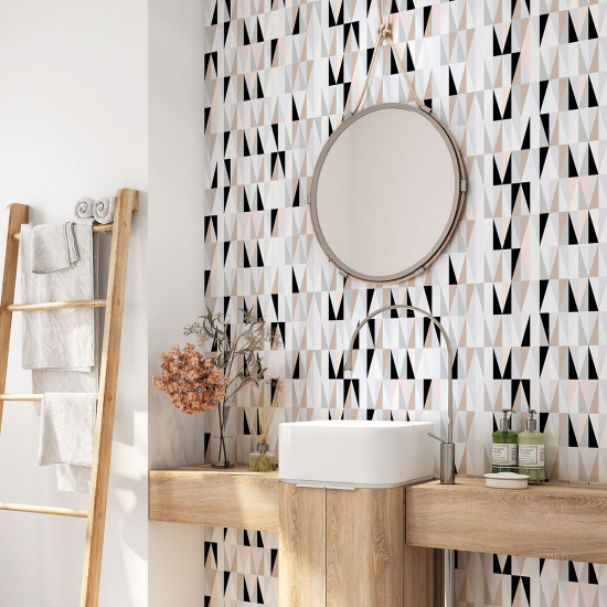 Bathroom Self Adhesive - Geometric pattern