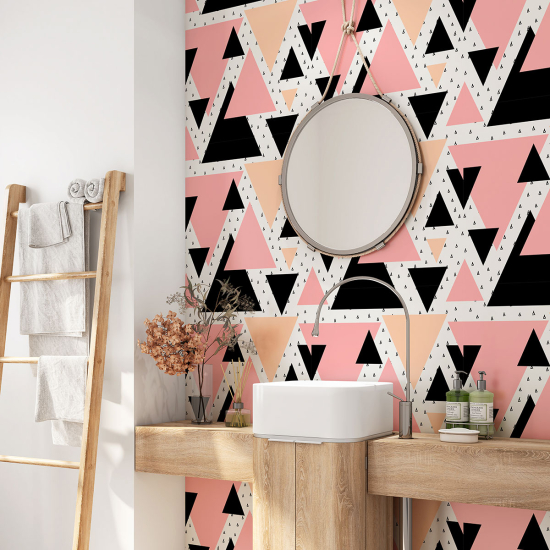 Bathroom Self Adhesive - Geometric Pattern