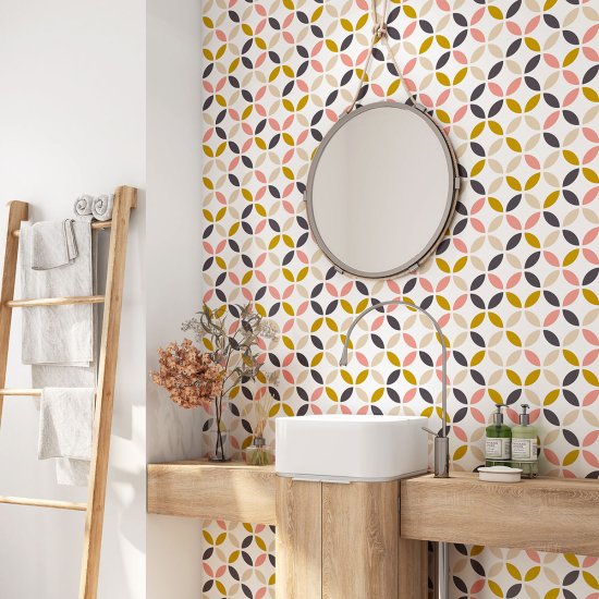 Bathroom Self Adhesive - Geometric pattern