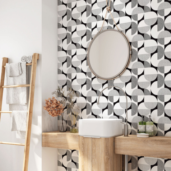 Bathroom Self Adhesive - Geometric pattern