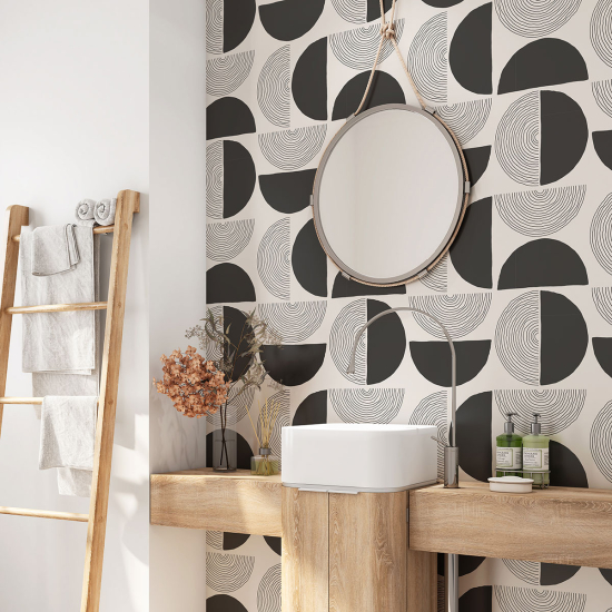 Bathroom Self Adhesive - Geometric pattern