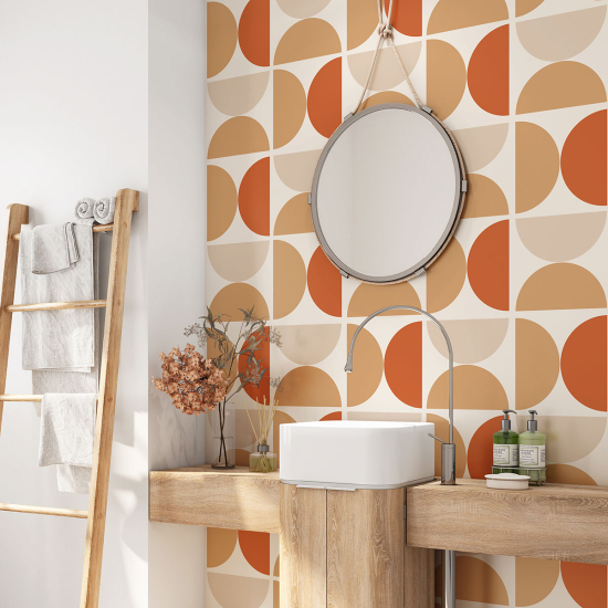 Bathroom Self Adhesive - Geometric pattern