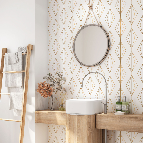 Bathroom Self Adhesive - Geometric pattern