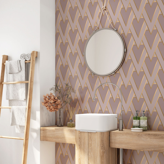 Bathroom Self Adhesive - Geometric pattern