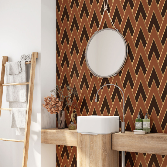 Bathroom Self Adhesive - Geometric pattern