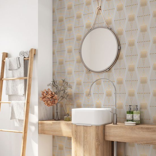 Bathroom Self Adhesive - Geometric pattern