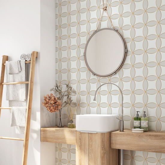 Bathroom Self Adhesive - Geometric pattern