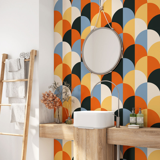 Bathroom Self Adhesive - Geometric Pattern