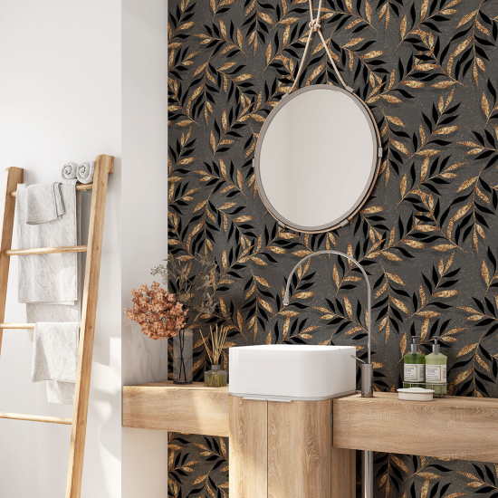 Bathroom Self Adhesive - Leaves