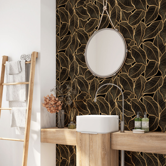 Bathroom Self Adhesive - Leaves