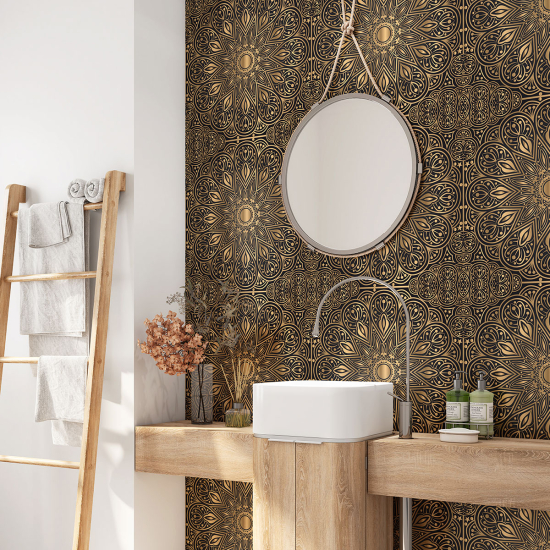 Bathroom Self Adhesive - Oriental Pattern