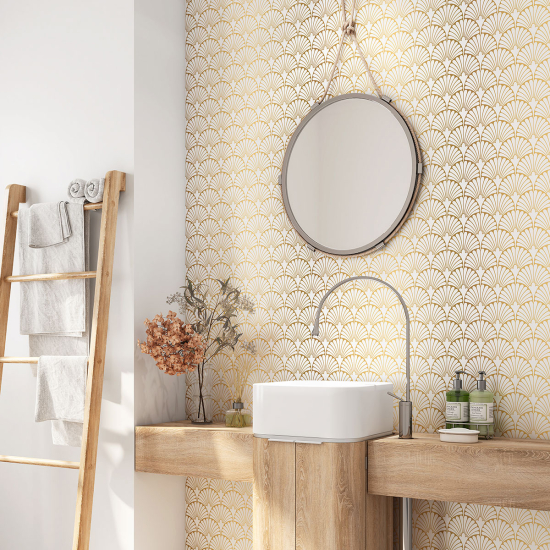 Bathroom Self Adhesive - Oriental Pattern