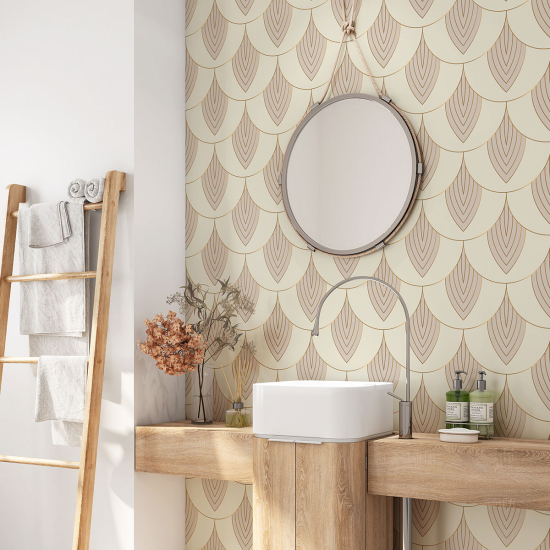 Bathroom Self Adhesive - Oriental Pattern