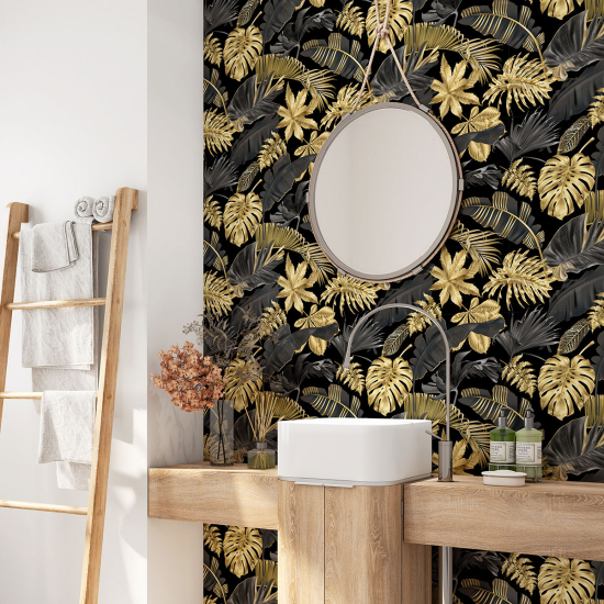 Bathroom Self Adhesive - Tropical Leaves