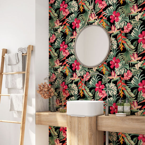 Bathroom Self Adhesive - Tropical Leaves