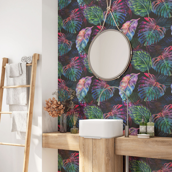 Bathroom Self Adhesive - Tropical Leaves