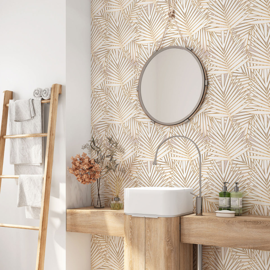 Bathroom Self Adhesive - Tropical Leaves