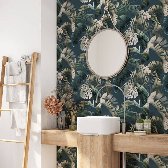 Bathroom Self Adhesive - Tropical Leaves