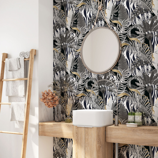 Bathroom Self Adhesive - Tropical Leaves