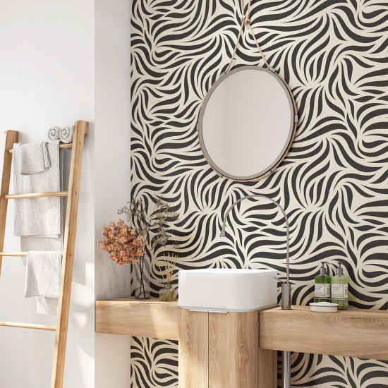 Bathroom Self Adhesive - Zebra pattern