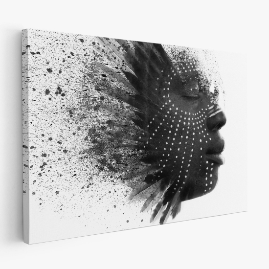 Canvas Print - African woman face