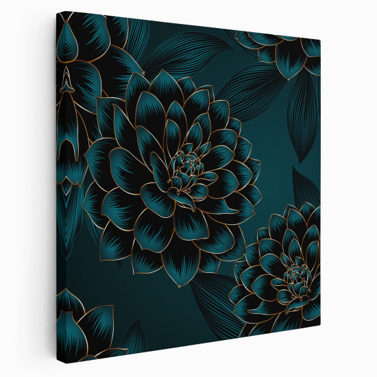 Canvas Print - Blue flowers