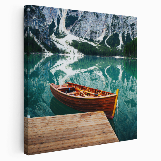 Canvas Print - Boat on the lake