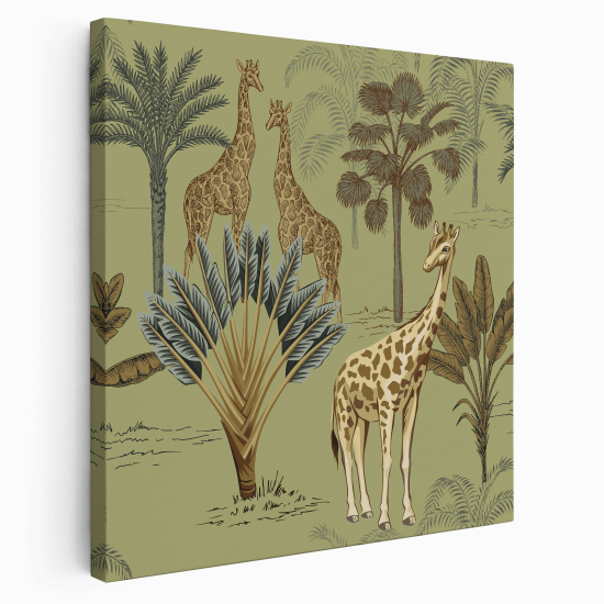 Canvas Print - Child - Giraffes