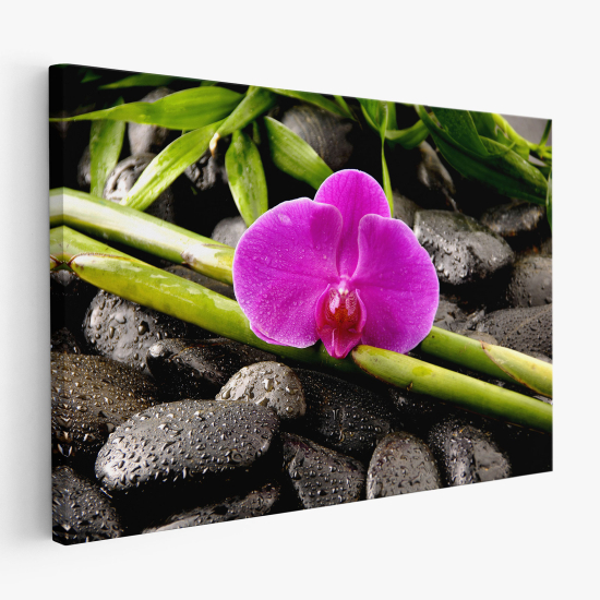 Canvas Print - Flower Pebbles