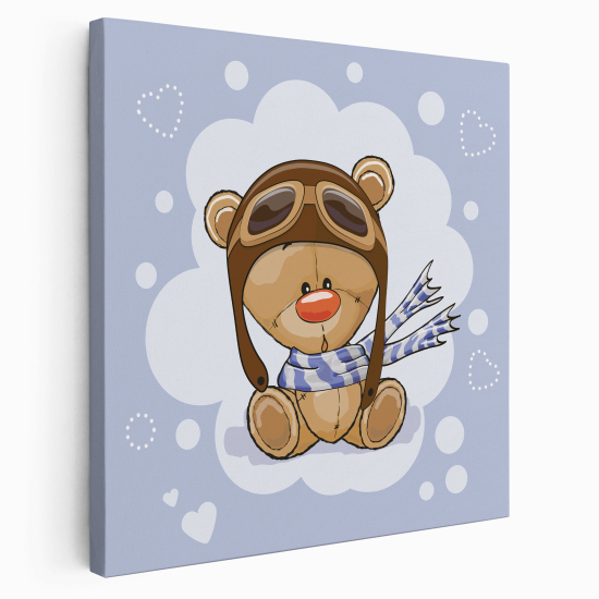 Canvas Print for Kids - Aviator bear