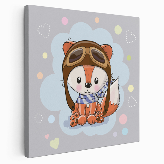 Canvas Print for Kids - Aviator Fox