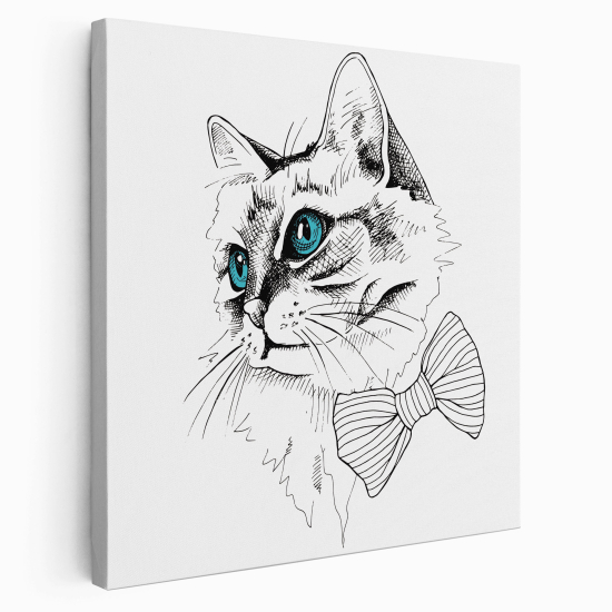 Canvas Print for Kids - Cat knot