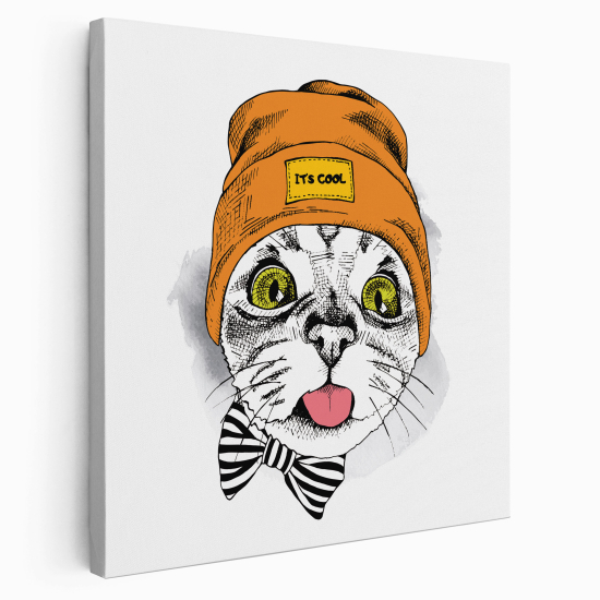 Canvas Print for Kids - Cool cat