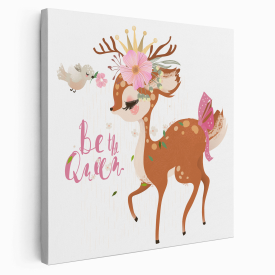 Canvas Print for Kids - Fawn Be The Queen