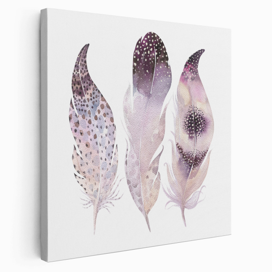 Canvas Print for Kids - Feathers