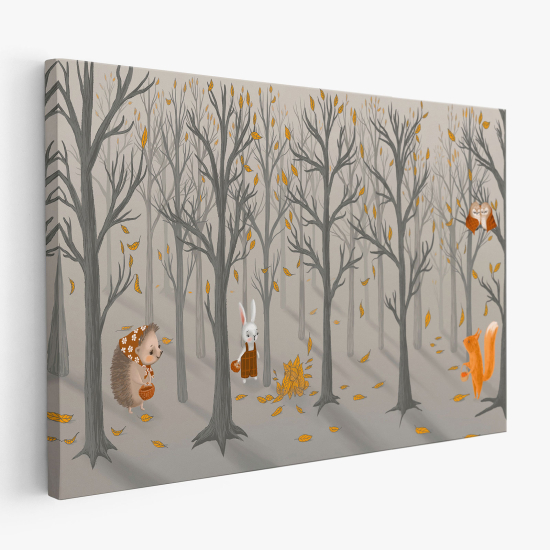 Canvas Print for Kids - Forest Animals