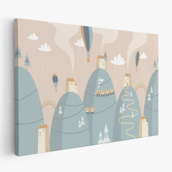 Canvas Print for Kids - Hot Air Balloons